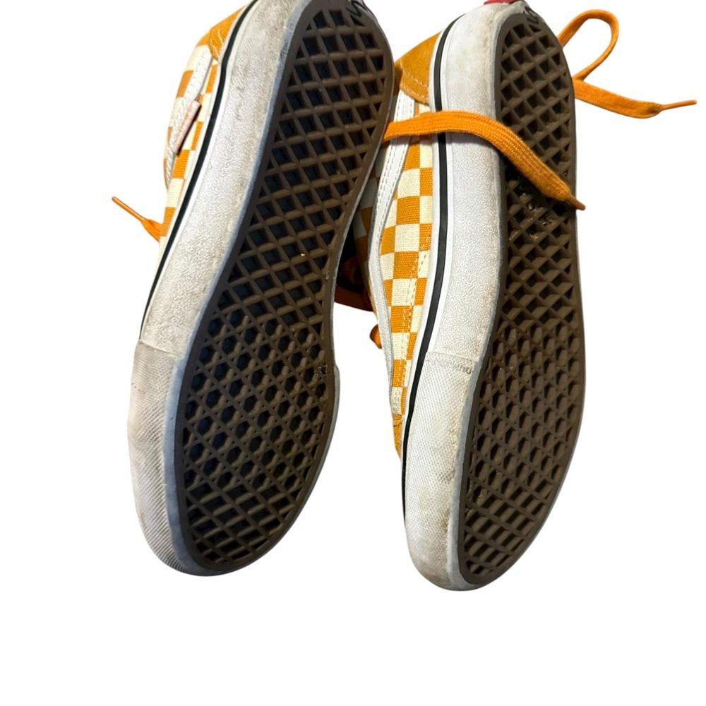 Vans Orange and White Skate Shoes - Picture 3 of 6